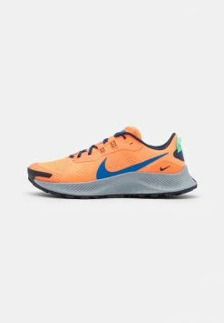 Nike Performance PEGASUS TRAIL 3 - Trail Running Shoes - Total Orange/signal Blue/wolf Grey/obsidian/green Glow