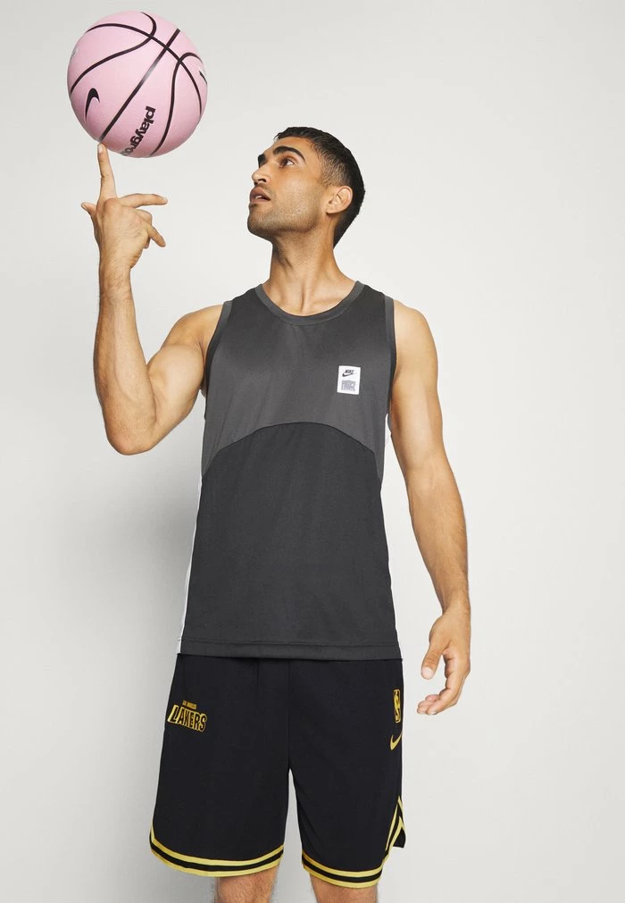 Nike Performance NBA LOS ANGELES LAKERS DNA SHORT - Sports Shorts - Black/amarillo 4 Nike Performance NBA LOS ANGELES LAKERS DNA SHORT - Sports Shorts - Black/amarillo - Image 4