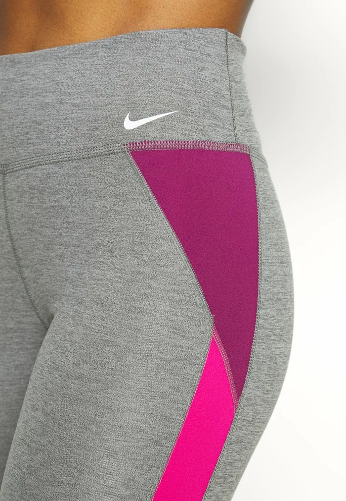 Nike Performance ONE - Leggings - Iron Grey/active Pink/white 5 Nike Performance ONE - Leggings - Iron Grey/active Pink/white - Image 5