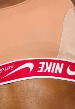 Nike Performance LOGO BRA - Medium Support Sports Bra - Rose Whisper/mystic Hibiscus/white -Nike Performance store 02bef70eb496406fb2215cf5e6369c52