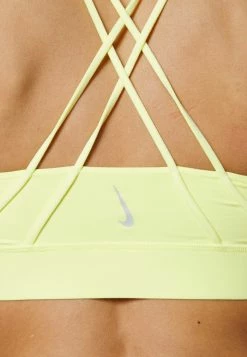 Nike Performance LUXE BRA - Medium Support Sports Bra - Light Citron/grey Fog -Nike Performance store 033051245b41423b84ad67759a7661e7