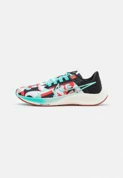 Nike Performance AIR ZOOM PEGASUS 38 - Neutral Running Shoes - White/green Glow/aurora Green/black