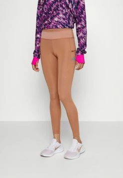 Nike Performance TRAIL - Leggings - Mineral Clay/black