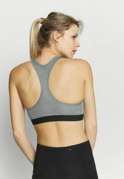 Nike Performance BAND BRA - Medium Support Sports Bra - Smoke Grey/pure/black -Nike Performance store 0413760ff5fc48afb324c2200f925565