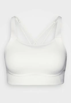 Nike Performance LUXE BRA - Medium Support Sports Bra - Summit White/platinum Tint -Nike Performance store 051c3378d3704544924c018fb47993aa