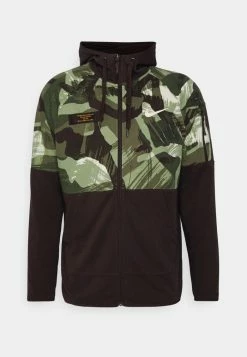 Nike Performance CAMO - Zip-up Sweatshirt - Velvet Brown/black/(coconut Milk) -Nike Performance store 056d81f56faa41c1a46cc7c83afa2044