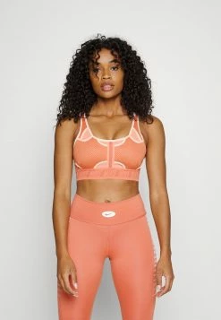 Nike Performance BRA - Medium Support Sports Bra - Madder Root/atmosphere