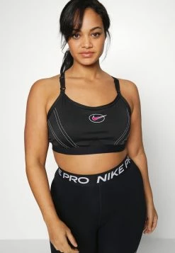 Nike Performance INDY BRA PLUS - Light Support Sports Bra - Black/white/active Pink -Nike Performance store 05cf4883237f4d93a913186f2abceb2c