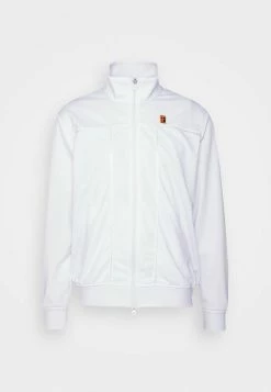 Nike Performance COURT HERITAGE JACKET - Fleece Jacket - White -Nike Performance store 05ddc635df6e4749bcdeda787cfd01a6