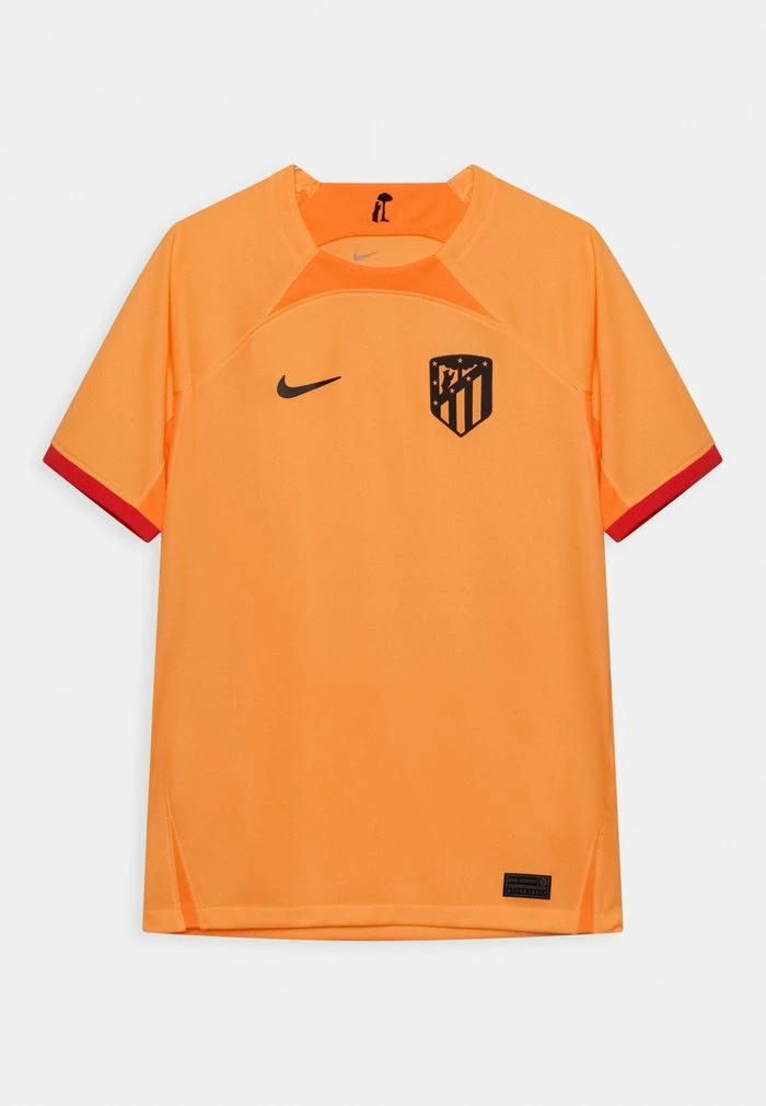 Nike Performance ATLÉTICO MADRID STADIUM THIRD UNISEX - Print T-shirt - Peach Cream/atomic Orange/black 1 Nike Performance ATLÉTICO MADRID STADIUM THIRD UNISEX - Print T-shirt - Peach Cream/atomic Orange/black