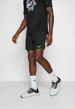 Nike Performance STRIDE - Sports Shorts - Black/reflective Silver