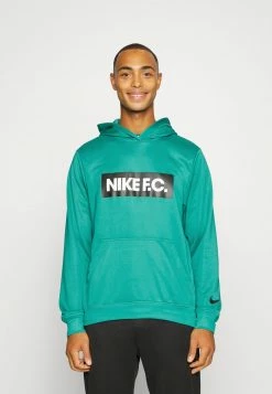 Nike Performance FC LIBERO HOODIE - Hoodie - Neptune Green/white/black