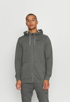 Nike Performance Zip-up Sweatshirt - Charcoal Heather/black