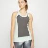 Nike Performance LUXE TANK - Top - Mint Foam/medium Ash/particle Grey