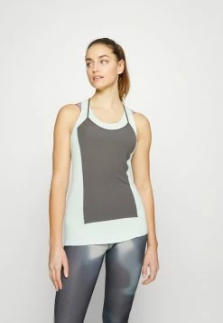 Nike Performance LUXE TANK - Top - Mint Foam/medium Ash/particle Grey