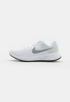 Nike Performance REVOLUTION 6 NN - Neutral Running Shoes - White/wolf Grey/pure Platinum/black