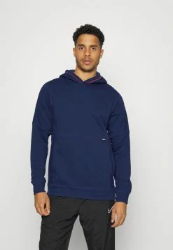 Nike Performance FC HOODIE - Hoodie - Midnight Navy/habanero Red/black