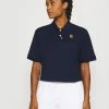 Nike Performance THE 2.0 HERITAGE - Polo Shirt - Obsidian/brilliant Orange