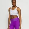 Nike Performance BRA - Medium Support Sports Bra - White/grey Fog