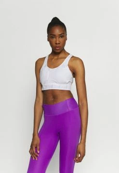 Nike Performance BRA - Medium Support Sports Bra - White/grey Fog