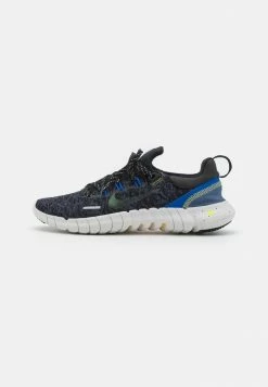 Nike Performance FREE RN 5.0 NEXT NATURE HD - Neutral Running Shoes - Black/multi-coloured/hyper Royal/thunder Blue/citron Pulse/diffused Blue