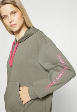 Nike Performance HOODIE - Sweatshirt - Flat Pewter/pinksicle/dark Smoke Grey -Nike Performance store 09f5c523d1a1454b9b5823fbf1cf2aec