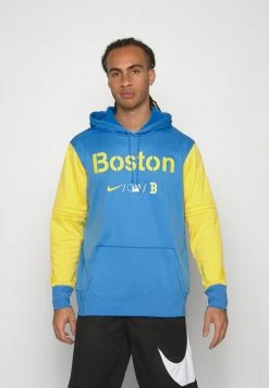 Nike Performance MLB BOSTON RED SOX CITY CONNECT THERMA HOODIE - Hoodie - Pacific Blue/midwest Gold
