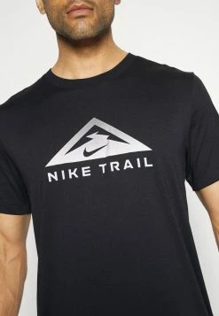 Nike Performance TEE TRAIL - Sports T-shirt - Black -Nike Performance store 0a8b9c2ac049414f9c8ae847b5e7abcf