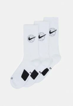 Nike Performance BASKETBALL SOCKS 3 PACK - Sports Socks - White/black