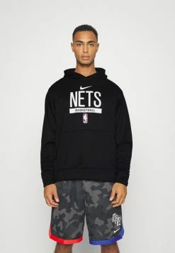 Nike Performance NBA BROOKLYN NETS SPOTLIGHT HOODIE - Hoodie - Black