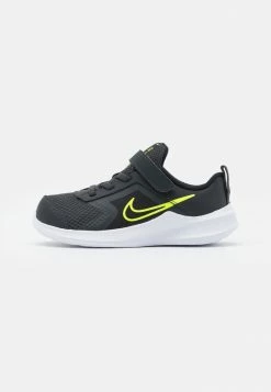 Nike Performance DOWNSHIFTER 11 - Neutral Running Shoes - Dark Smoke Grey/volt/black/white