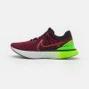 Nike Performance REACT INFINITY RUN - Neutral Running Shoes - Black/siren Red/green Strike/team Red/pink Prime/pink Blast