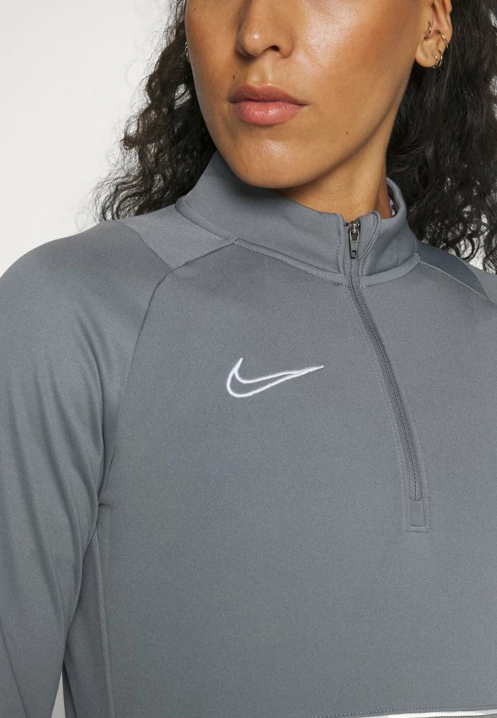Nike Performance ACADEMY DRILL - Long Sleeved Top - Smoke Grey White White 7 Nike Performance ACADEMY DRILL - Long Sleeved Top - Smoke Grey White White - Image 7