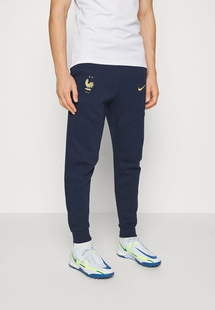 Nike Performance FRANCE FFF TECH JOGGER - National Team Wear - Midnight Navy/metallic Gold 1 Nike Performance FRANCE FFF TECH JOGGER - National Team Wear - Midnight Navy/metallic Gold