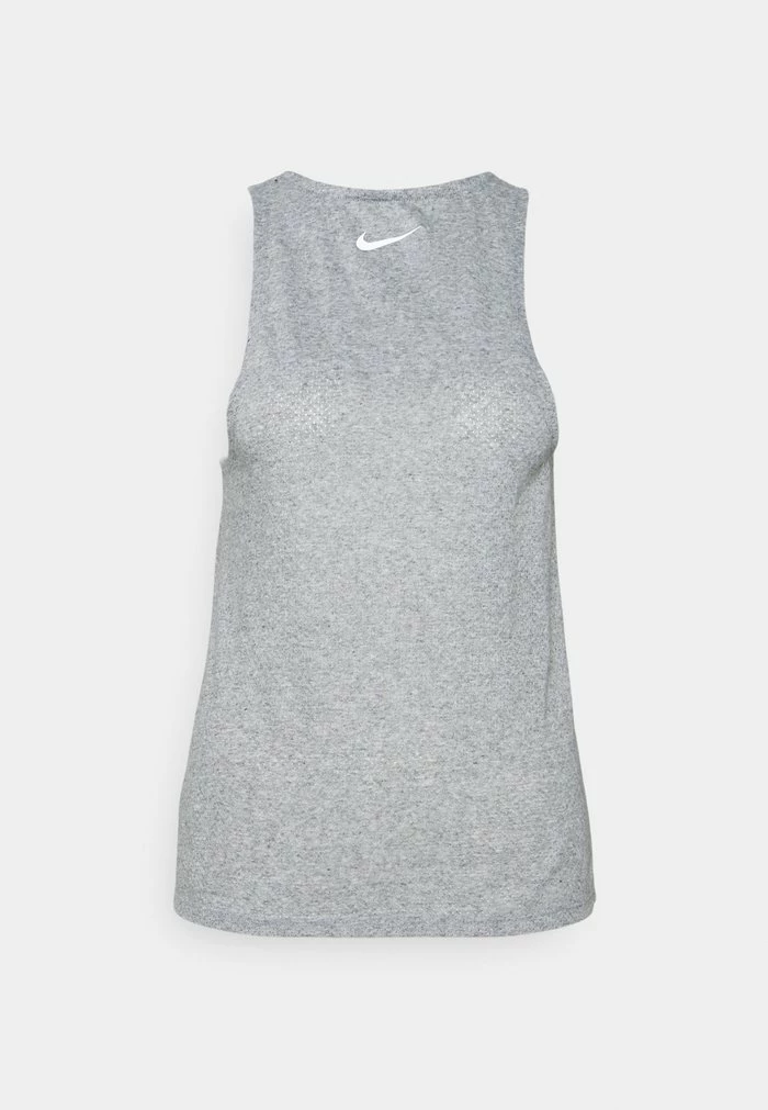 Nike Performance TRAIL TANK - Sports T-shirt - Dark Grey Heather/white 3 Nike Performance TRAIL TANK - Sports T-shirt - Dark Grey Heather/white - Image 3