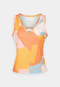 Nike Performance VICTORY TANK - Sports T-shirt - Hot Curry/white