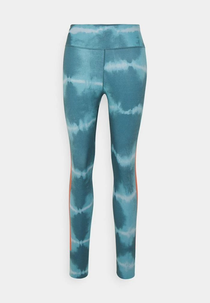 Nike Performance ONE LUXE - Leggings - Ash Green/rush Orange 6 Nike Performance ONE LUXE - Leggings - Ash Green/rush Orange - Image 6