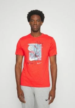 Nike Performance TEE WILD CLASH - Sports T-shirt - Light Crimson/university Red