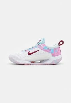 Nike Performance COURT ZOOM NXT - Multicourt Tennis Shoes - White/dark Beetroot/glacier Blue