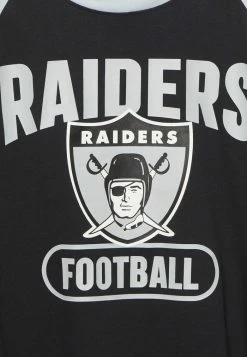 Nike Performance NFL LAS VEGAS RAIDERS DRI-FIT RAGLAN - Long Sleeved Top - Black/field Silver/sail -Nike Performance store 100216805cd74b689b1ec0ae31a34184