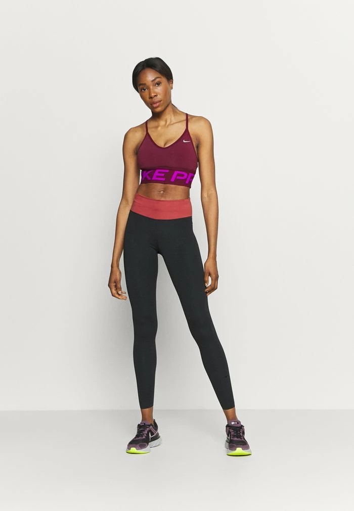 Nike Performance ONE LUXE - Leggings - Black/canyon Rust 2 Nike Performance ONE LUXE - Leggings - Black/canyon Rust - Image 2