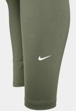 Nike Performance ONE PLUS - Leggings - Medium Olive/white -Nike Performance store 10a6340f330e48d9ad3f9834dfaa45a0