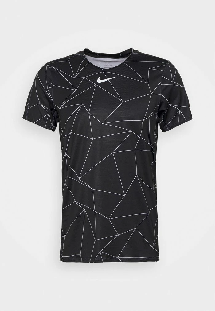 Nike Performance ADVANTAGE - Sports T-shirt - Black/white 1 Nike Performance ADVANTAGE - Sports T-shirt - Black/white