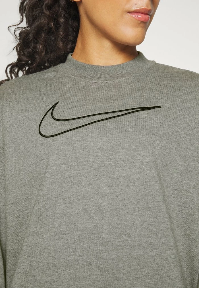 Nike Performance CREW - Sweatshirt - Carbon Heather/cool Grey 6 Nike Performance CREW - Sweatshirt - Carbon Heather/cool Grey - Image 6