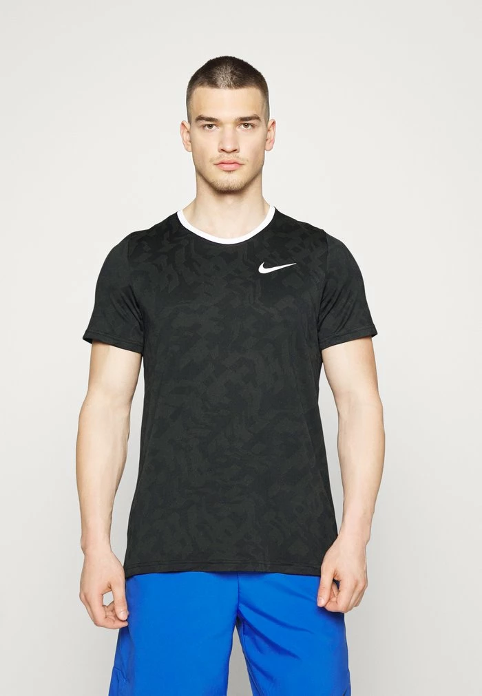 Nike Performance SUPERSET - Sports T-shirt - Black/white 1 Nike Performance SUPERSET - Sports T-shirt - Black/white
