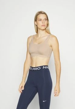 Nike Performance ALATE COVERAGE BRA - Light Support Sports Bra - Particle Beige/dusted Clay