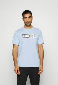 Nike Performance FC TEE SEASONAL BLOCK - Print T-shirt - Light Marine