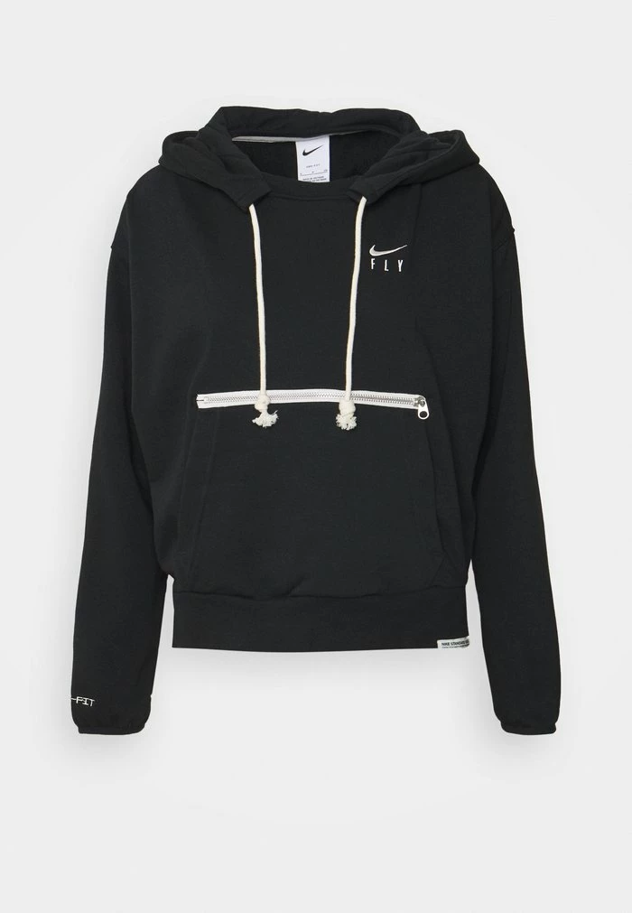 Nike Performance STANDARD ISSUE HOODIE - Hoodie - Black/pale Ivory 1 Nike Performance STANDARD ISSUE HOODIE - Hoodie - Black/pale Ivory