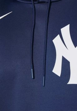 Nike Performance NEW YORK YANKEES WORDMARK THERMA PERFORMANCE - Hoodie - Midnight Navy -Nike Performance store 149da31b14944f39837e1534e3a856ca