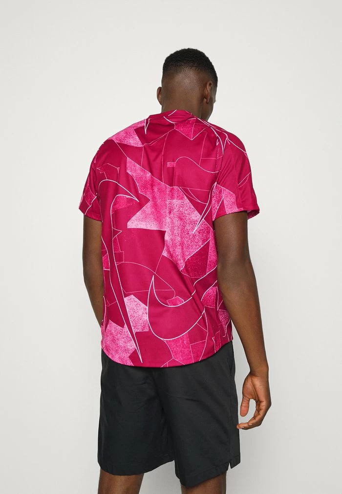 Nike Performance DRY VICTORY - Print T-shirt - Pomegranate/white 3 Nike Performance DRY VICTORY - Print T-shirt - Pomegranate/white - Image 3